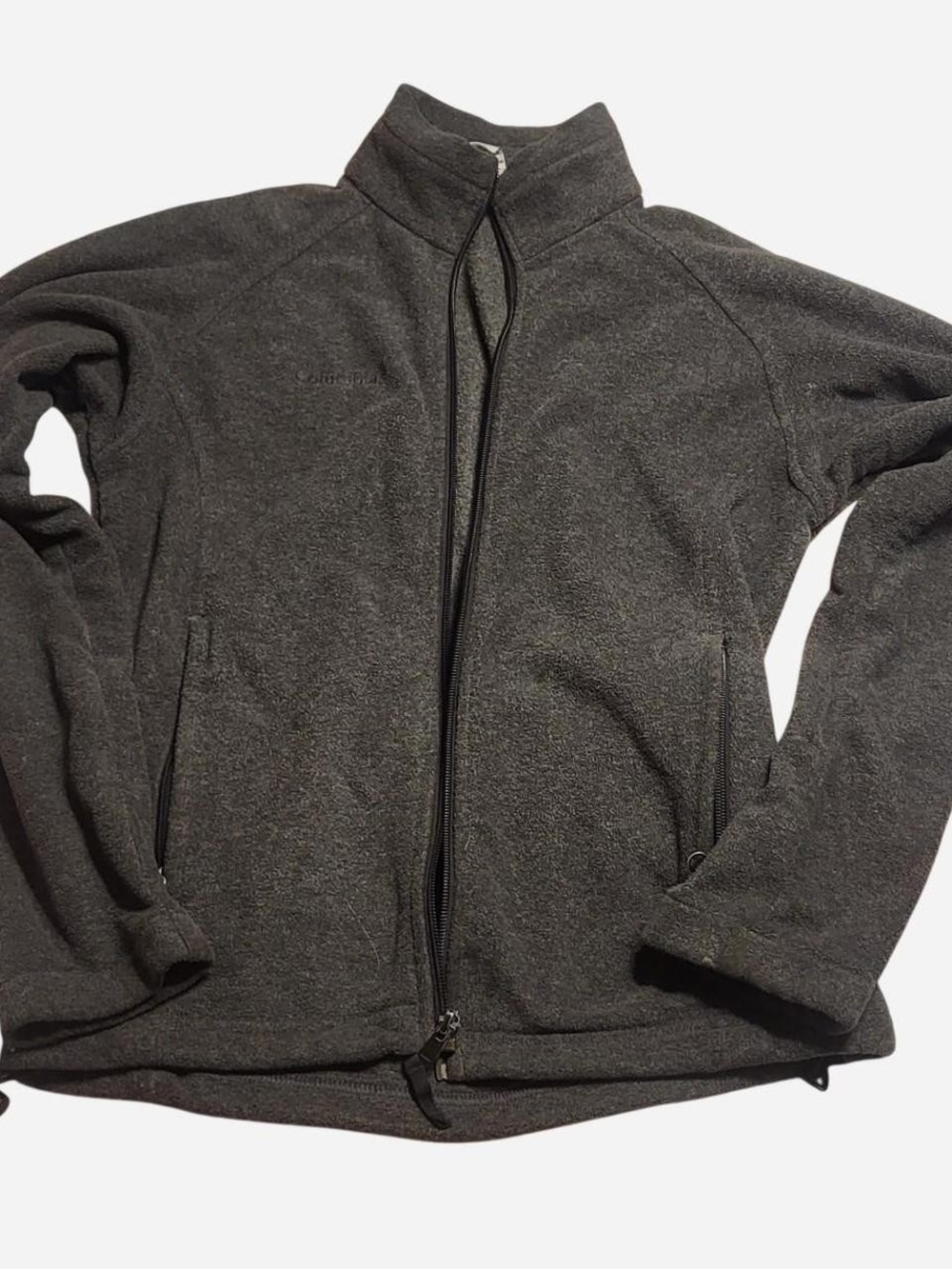 Columbia 🩶 Charcoal Grey Full-Zip Fleece Jacket